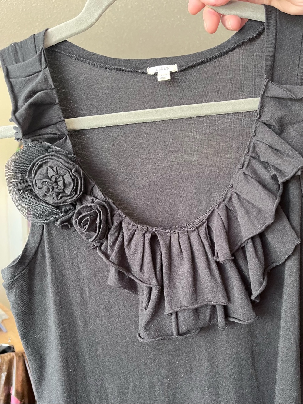 J.Crew Embellished Ruffle Tank XS - Picture 7 of 7
